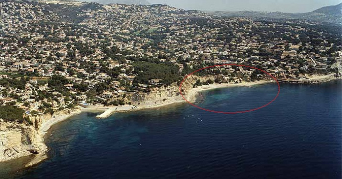 Playa El Baladrar, Benissa, Alicante / Fuente: mapama.gob.es