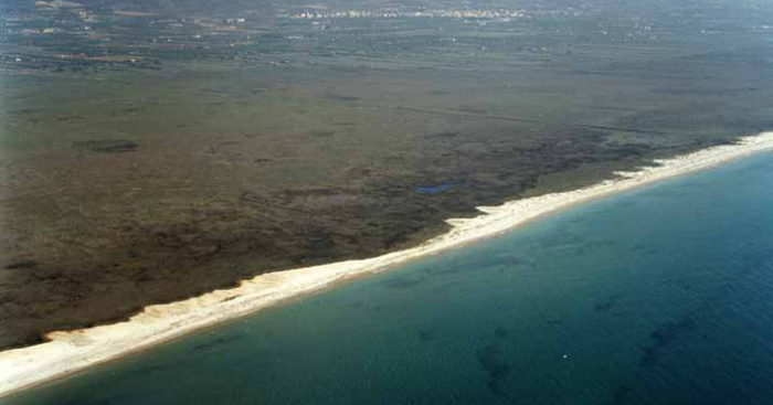 Playa Cuartel Vell, Cabanes, Castellón / Fuente: mapama.gob.es