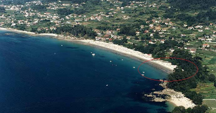 Playa Muiño Vello, Bueu, Pontevedra / Fuente: mapama.gob.es