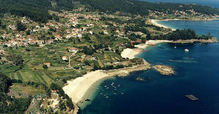 Playa Pipín, Cangas, Pontevedra / Fuente: mapama.gob.es