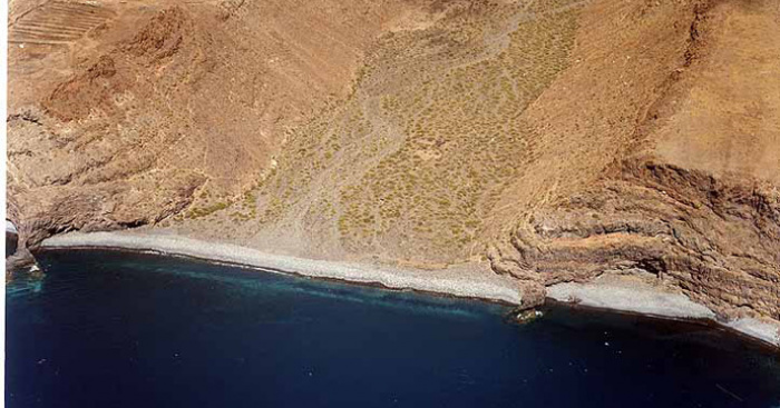 Playa Chinguarime, San Sebastián de la Gomera, La Gomera / Fuente: mapama.gob.es