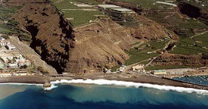 Playa Puerto de Tazacorte, Tazacorte, La Palma / Fuente: mapama.gob.es