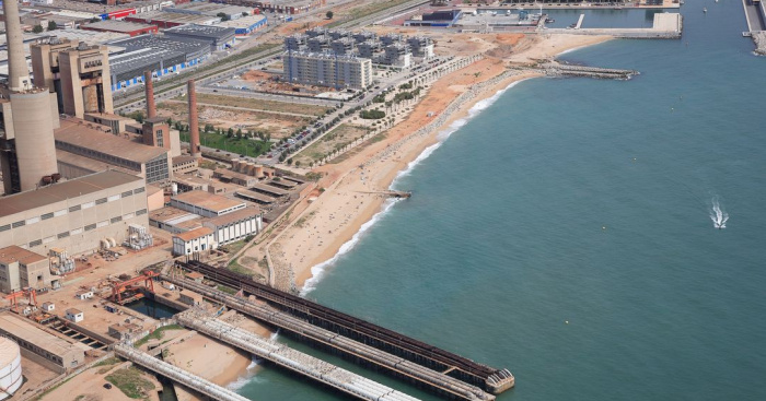 Playa Platja de la Mora, Badalona, Barcelona / Fuente: mapama.gob.es