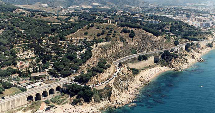 Playa Les Roques, Calella, Barcelona / Fuente: mapama.gob.es