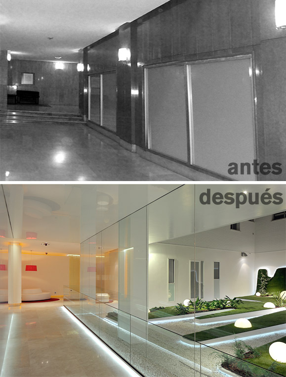 La reforma de un portal, una fórmula para dar valor a las ... Interior Ideas Edificio Patio