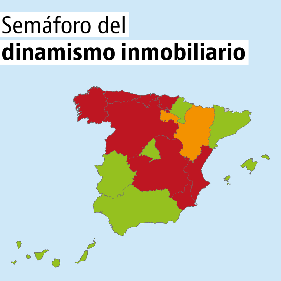 ‘Semáforo del dinamismo inmobiliario’: ¿en qué mercados se mueve más la venta de casas?