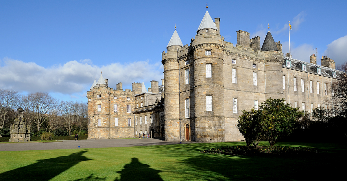 El palacio de Holyroodhouse, Edimburgo