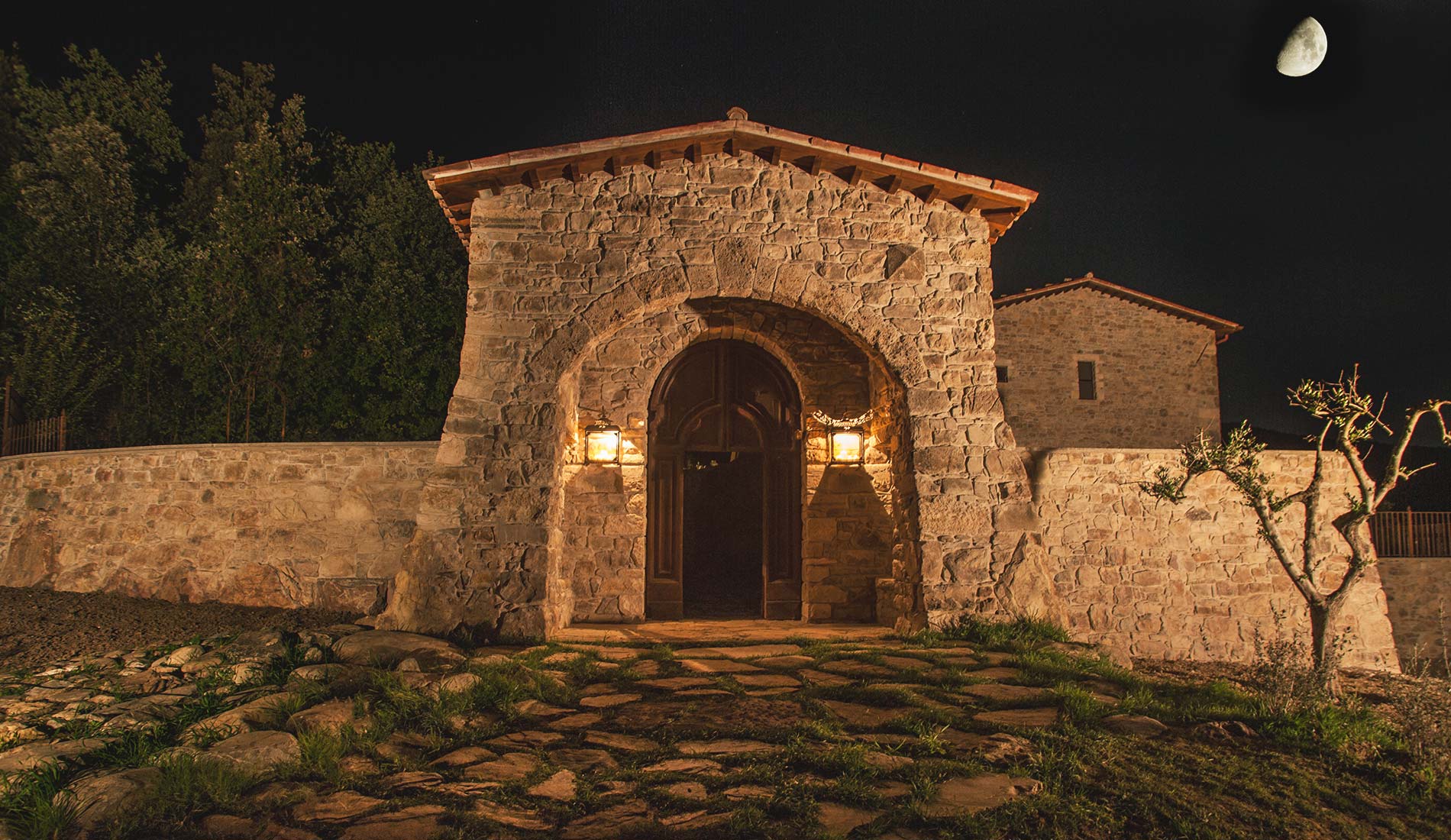 La cocina es típica de Umbría