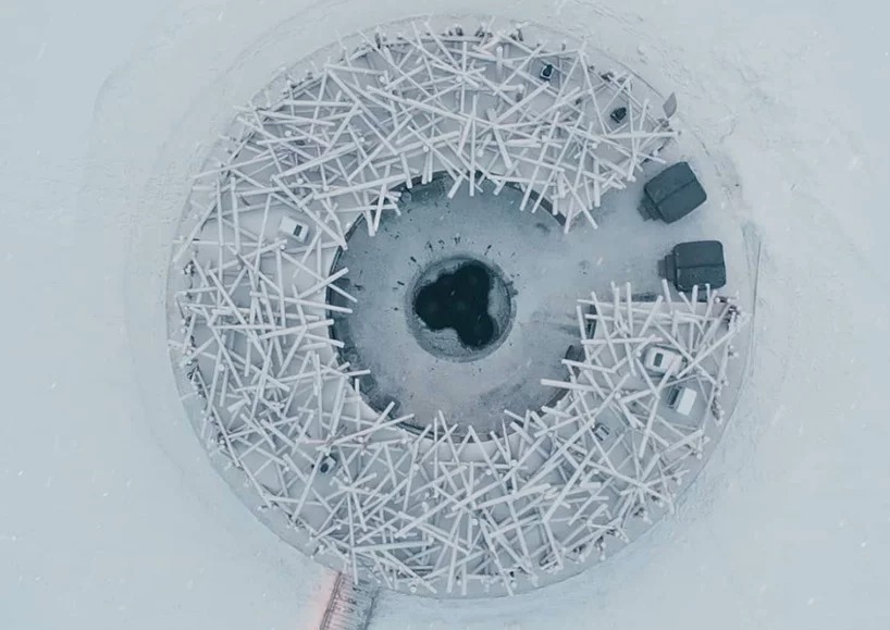 El edificio principal se asemeja a un nido de pájaros / Arctic Bath/Anders Blomqvist/Pasquale Baseotto/Johan Jansson