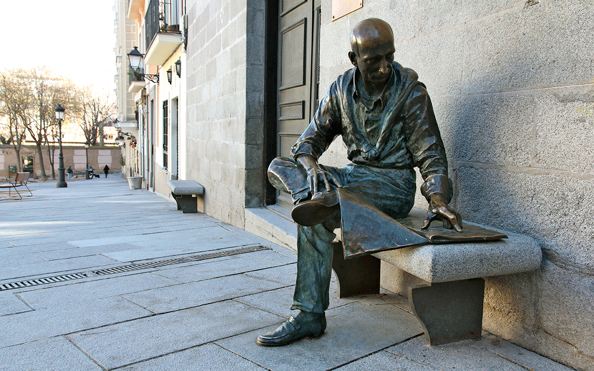 Lector en la plaza de la Paja, 1997. Félix Hernando García (Colmenar Viejo, 1958) Lector en la plaza de la Paja, 1997. Félix Hernando García (Colmenar Viejo, 1958)