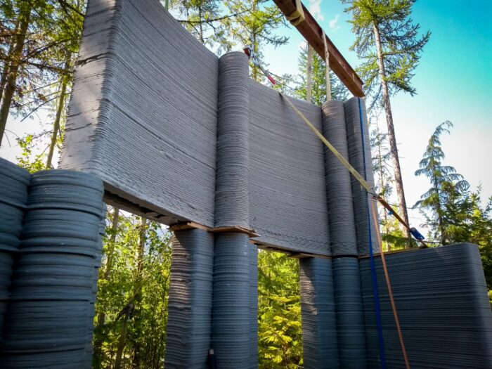 Se necesitaron 800.000 metros cúbicos de hormigón