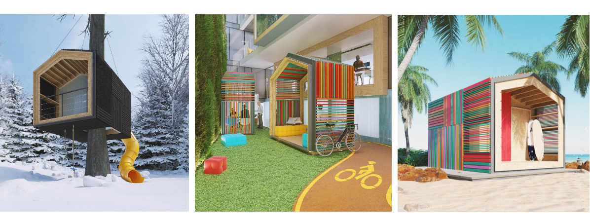 Oficina, gimnasio, cabaña en el árbol...