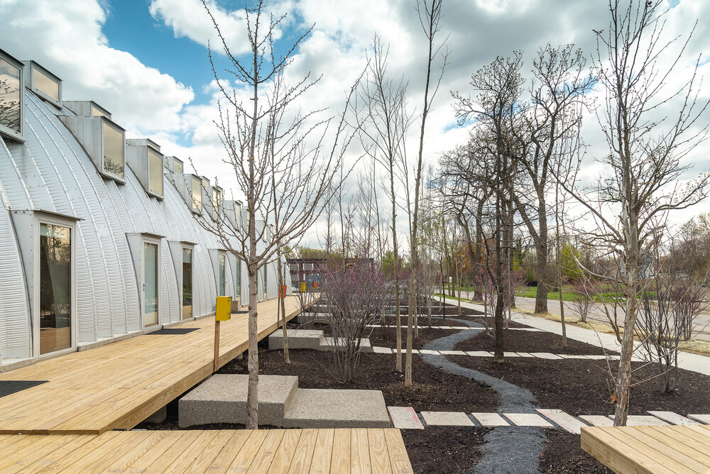 Las viviendas están unas junto a otras