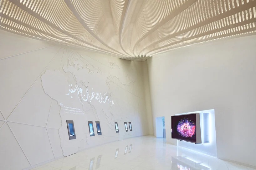 Interior del pabellón de Catar / palladium photodesign / oliver schuh + barbara burg
