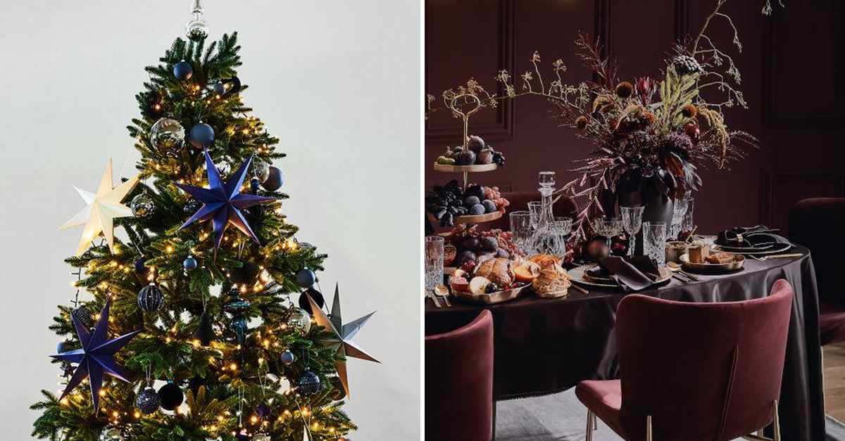 Decoraciones navideñas al estilo glam