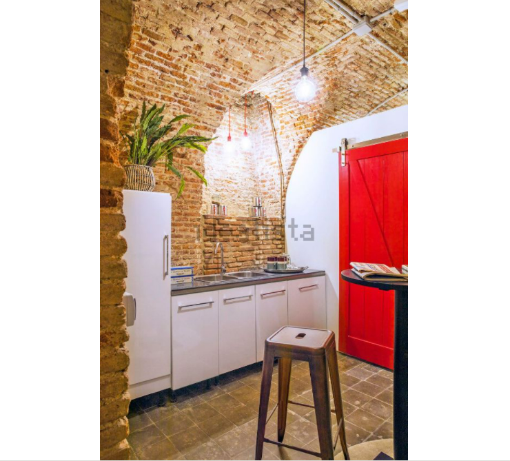 Cocina del local que fue un búnker