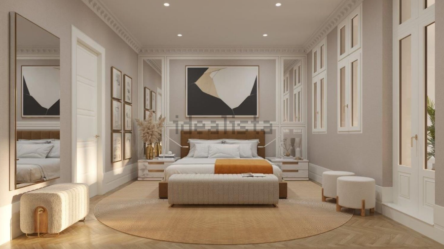 El dormitorio principal tiene vestidor, un gran baño y acceso a la terraza