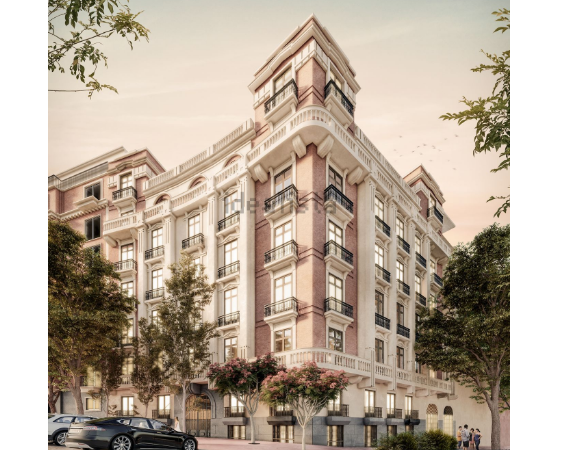 Fachada de la promoción Marqués de Salamanca, 11