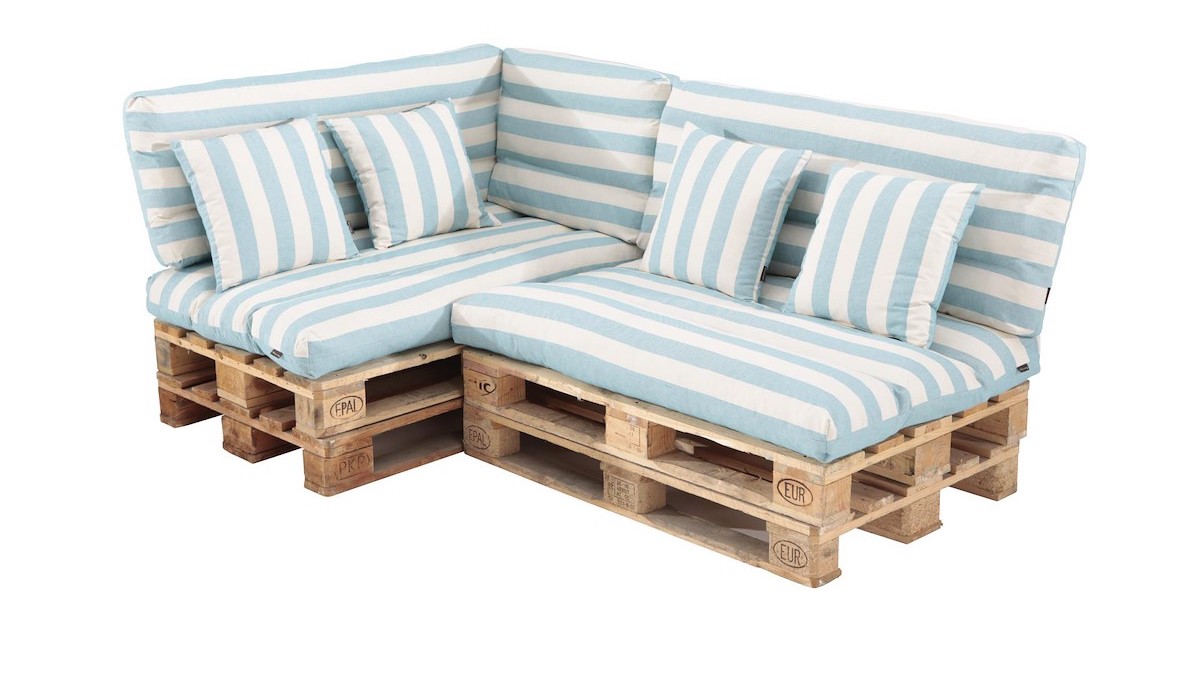 sofá de palés de madera