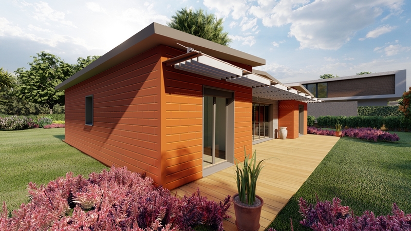 Casas prefabricadas de madera que se construyen como legos