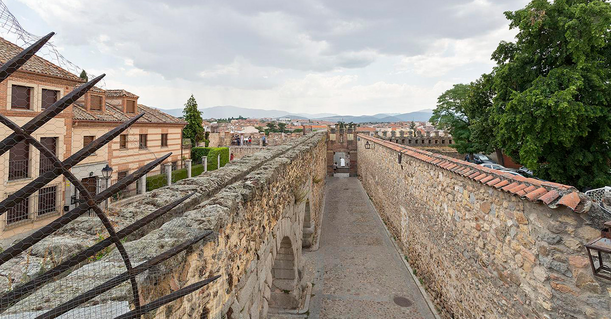 Vistas al acueducto de Segovia