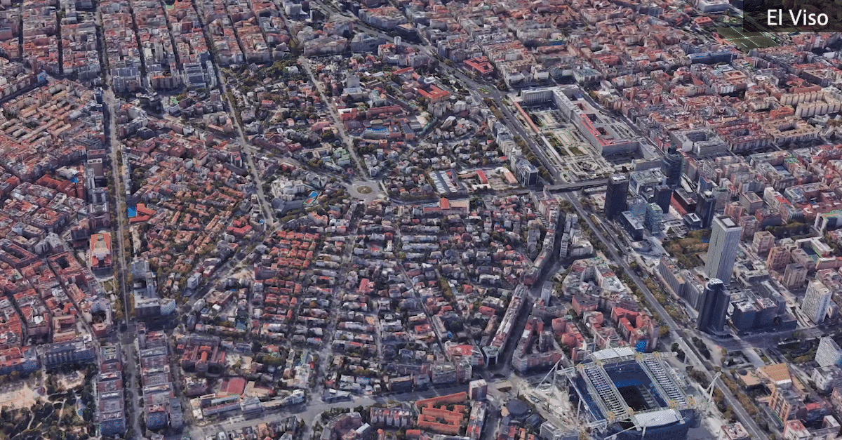 Imagen aérea de El Viso (Madrid)