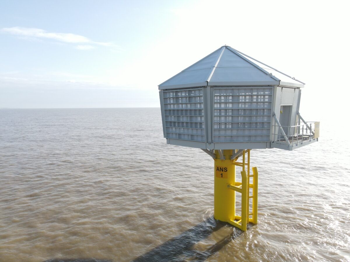 La plataforma en el mar