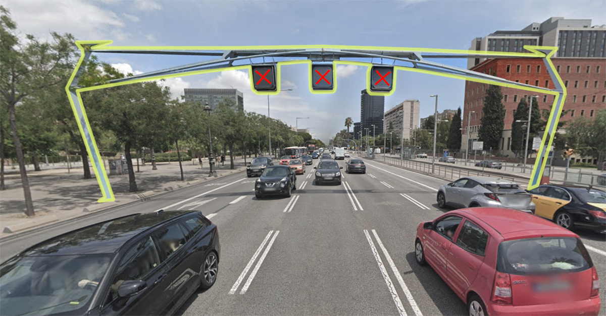 Adiós a uno de los iconos de la Diagonal: Barcelona retira los pórticos de Calatrava 