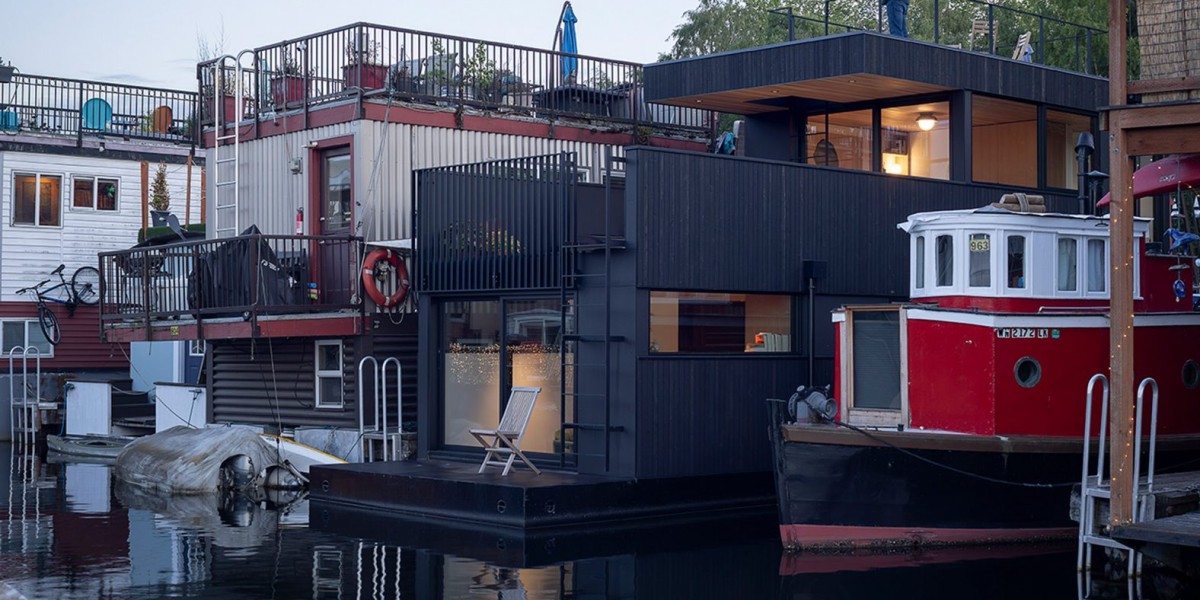 Casa flotante en Seattle