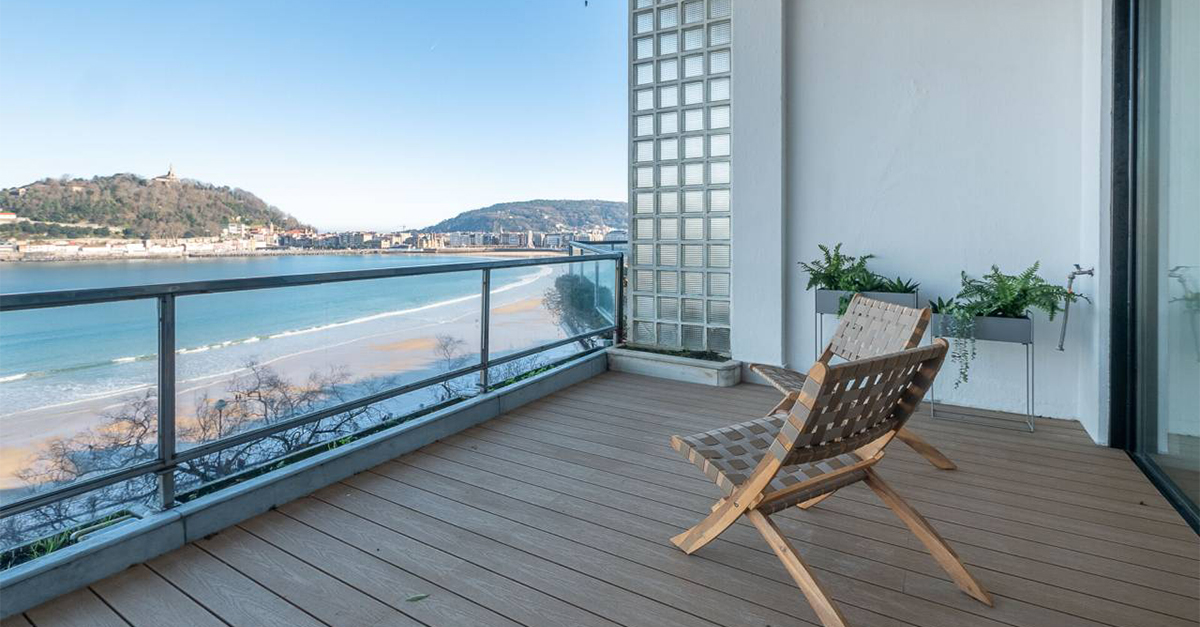 Lujoso dúplex en primera línea de la Playa de la Concha (San Sebastián)