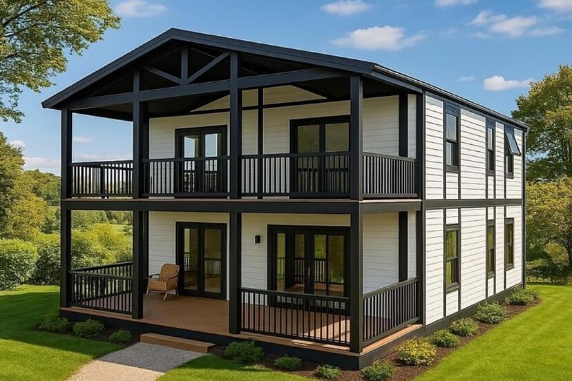 La casa prefabricada de dos plantas y cuatro dormitorios por menos de 16.000 euros