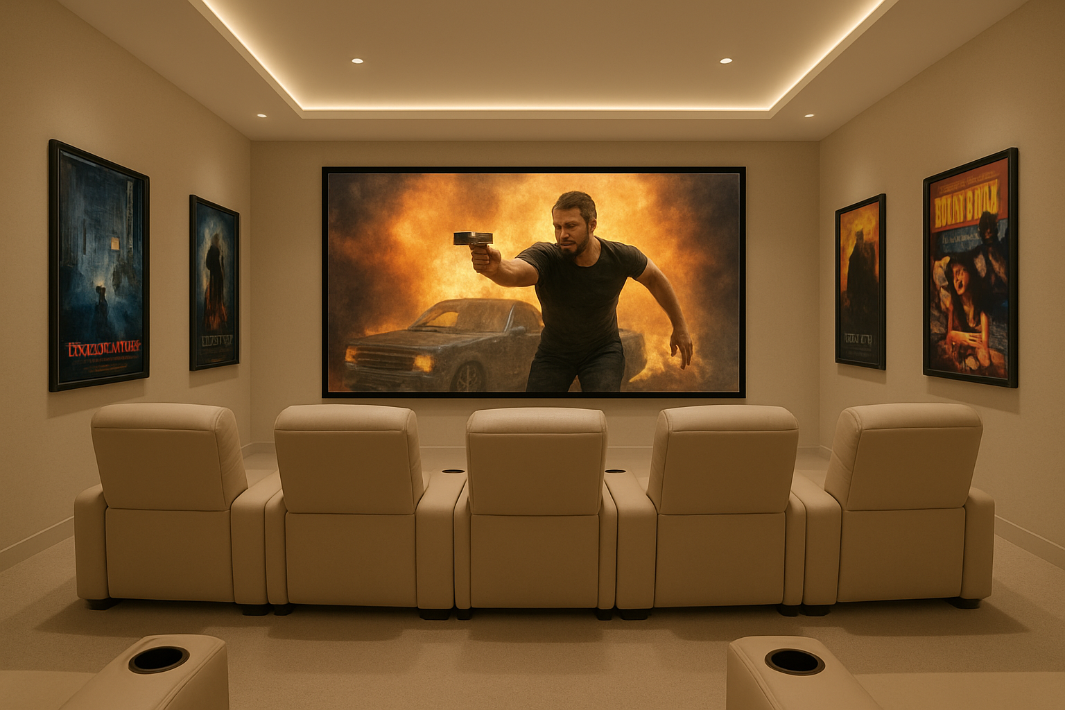 Sala de cine en casa