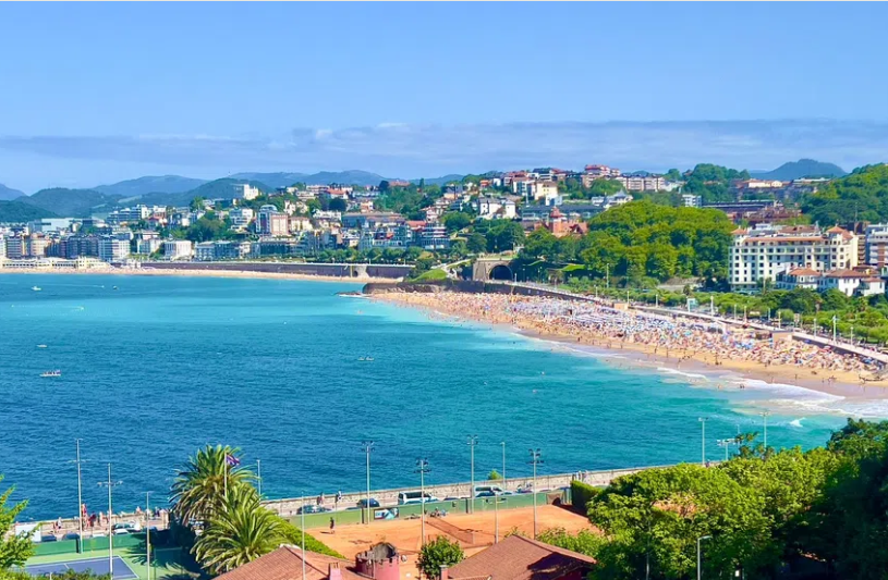 Viviendas en la costa de San Sebastián