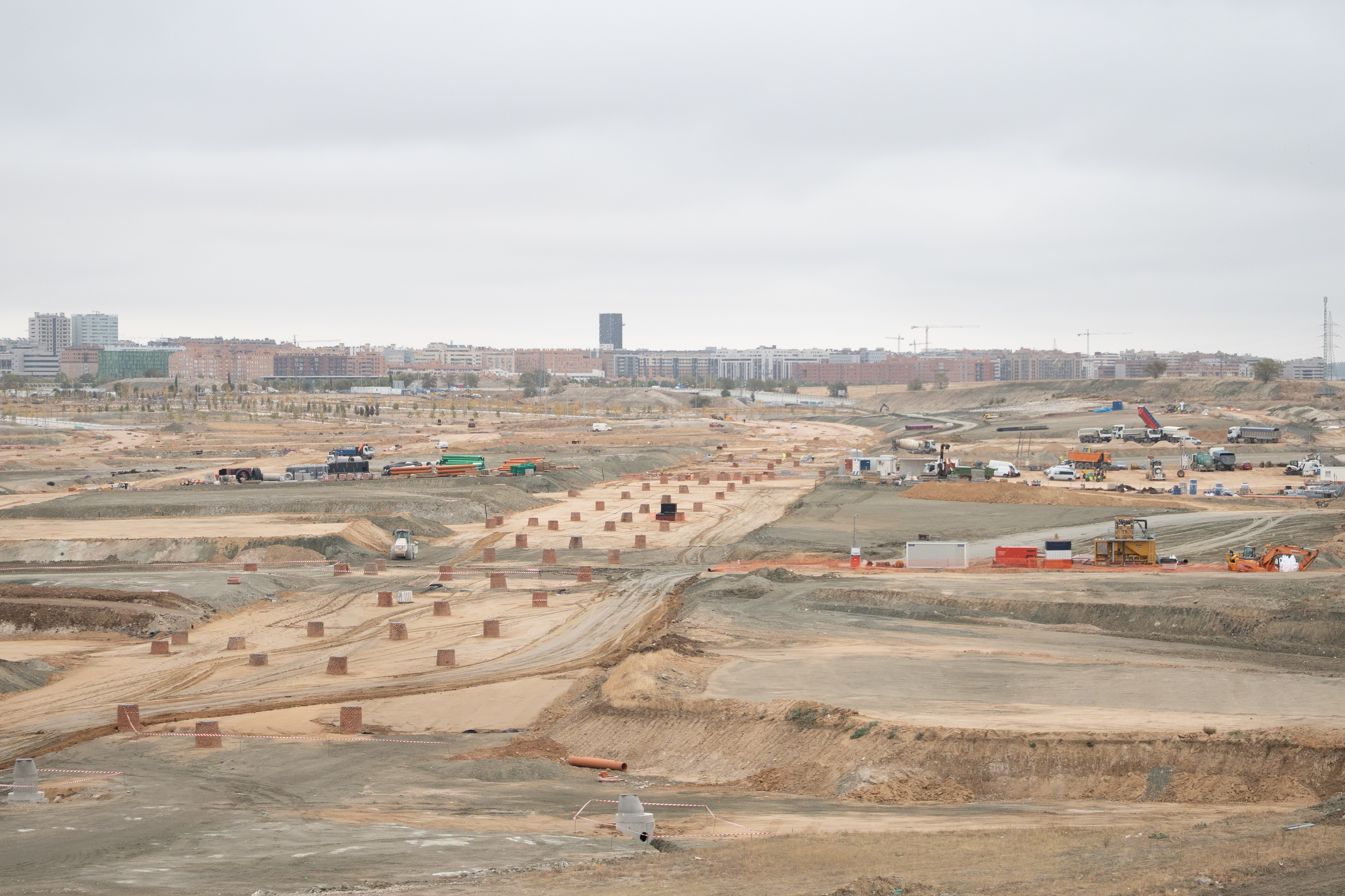 Obras de urbanización de Valdecarros 