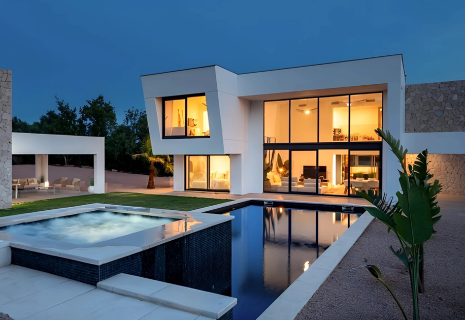 Casa prefabricada de dos plantas