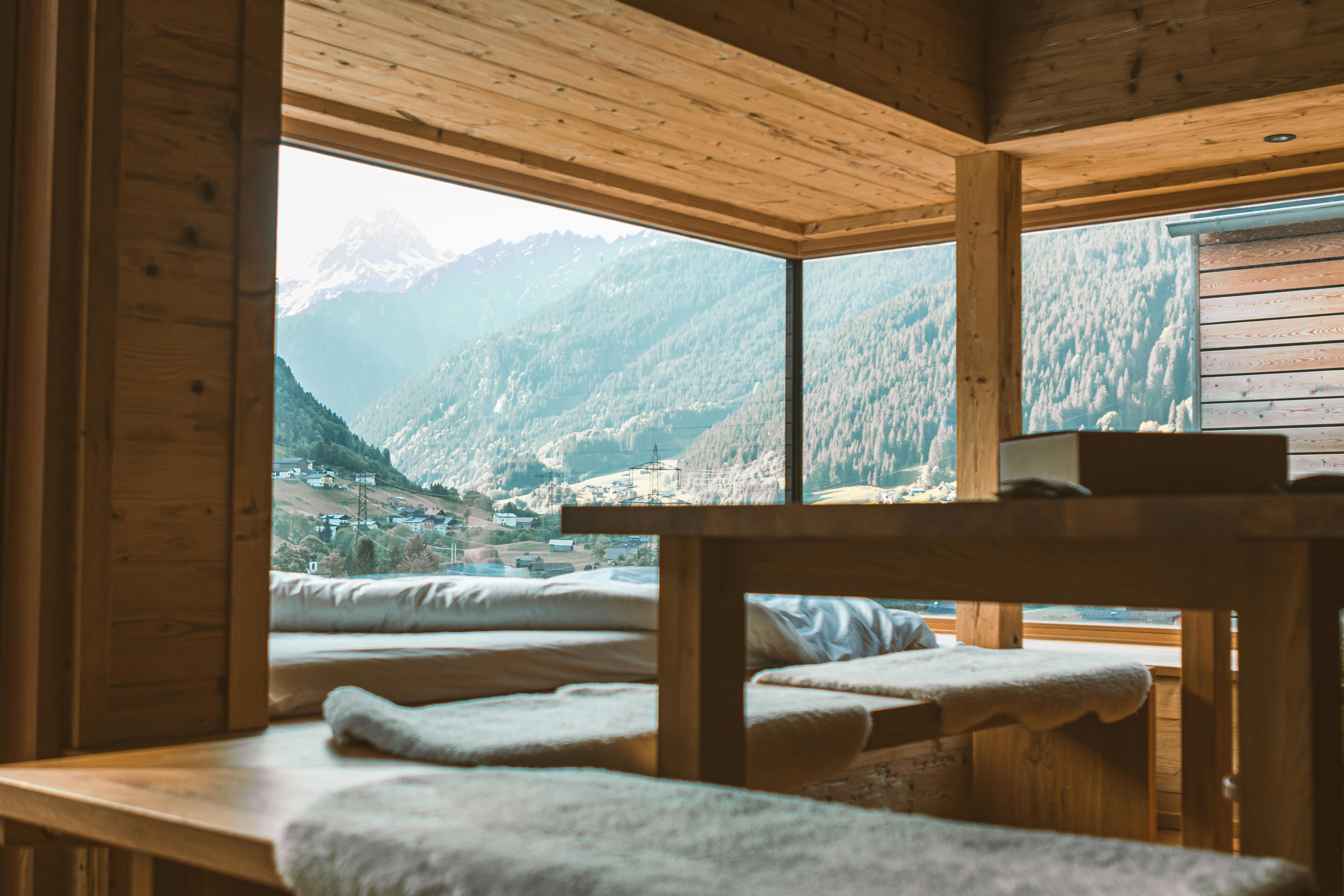 decoracion de lujo de casas de montaña