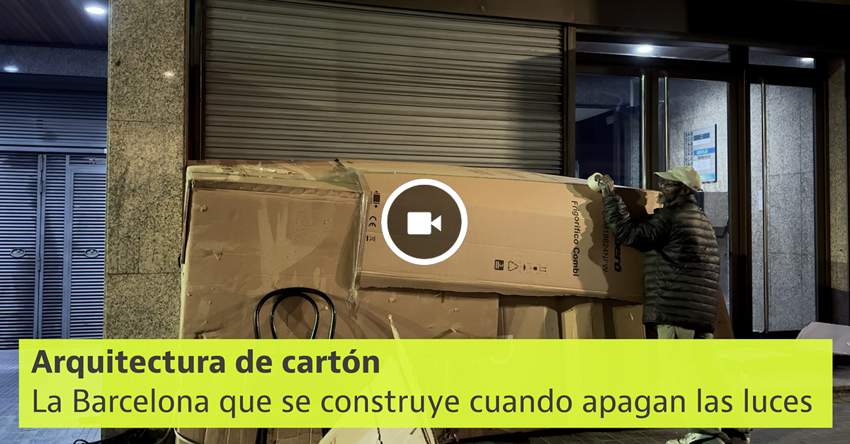 Arquitectura de cartón: la Barcelona que se construye cuando se apagan las luces