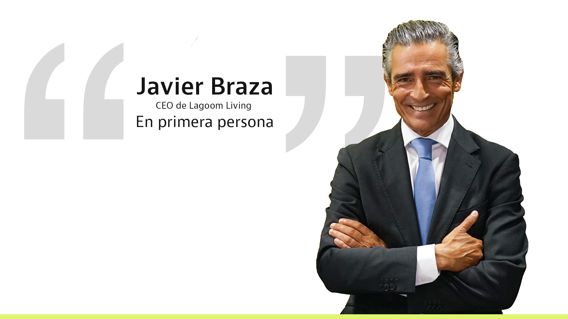 El CEO de Lagoom Living, Javier Braza, en una entrevista con idealista/news