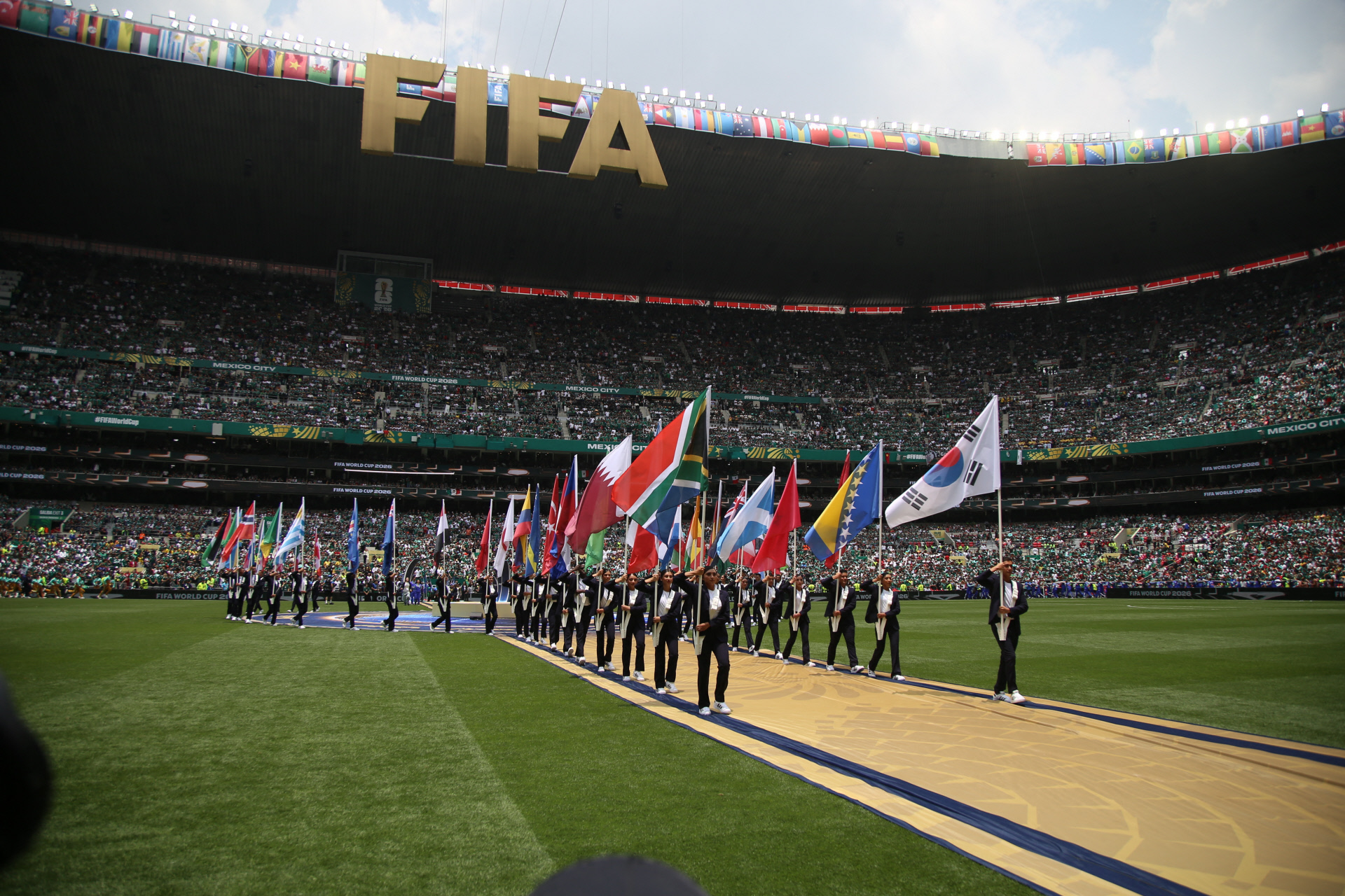 Ceremonia inaugural de FIFA World Cup en el Estadio Azteca
