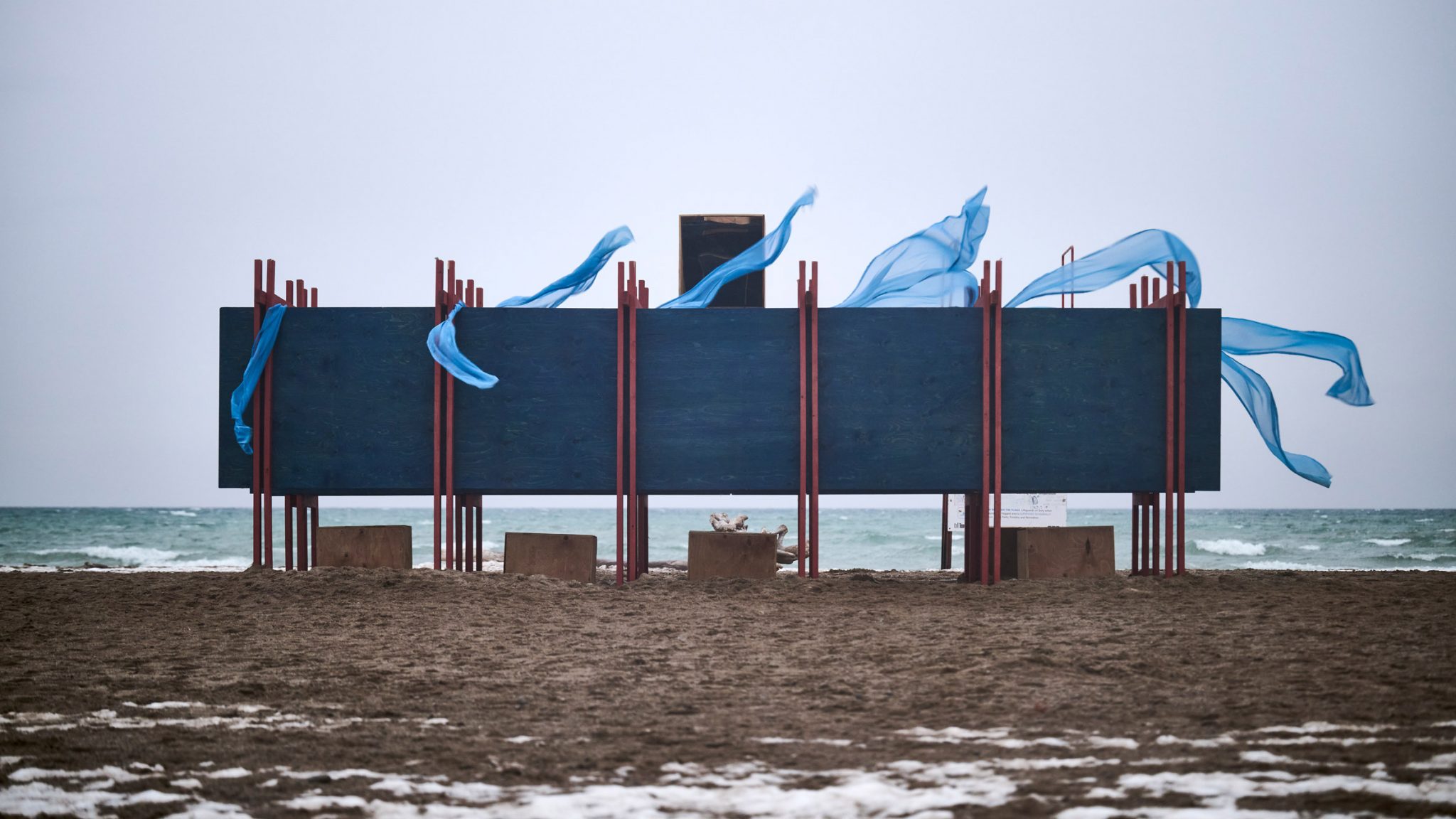 Festival canadiense Winter Stations tuvo lugar en la playa Woodbine de Toronto.
