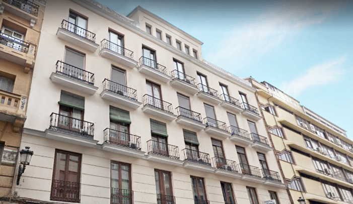 Fachada del edificio ubicado en la calle Doctor Cortezo, 15 (Madrid)