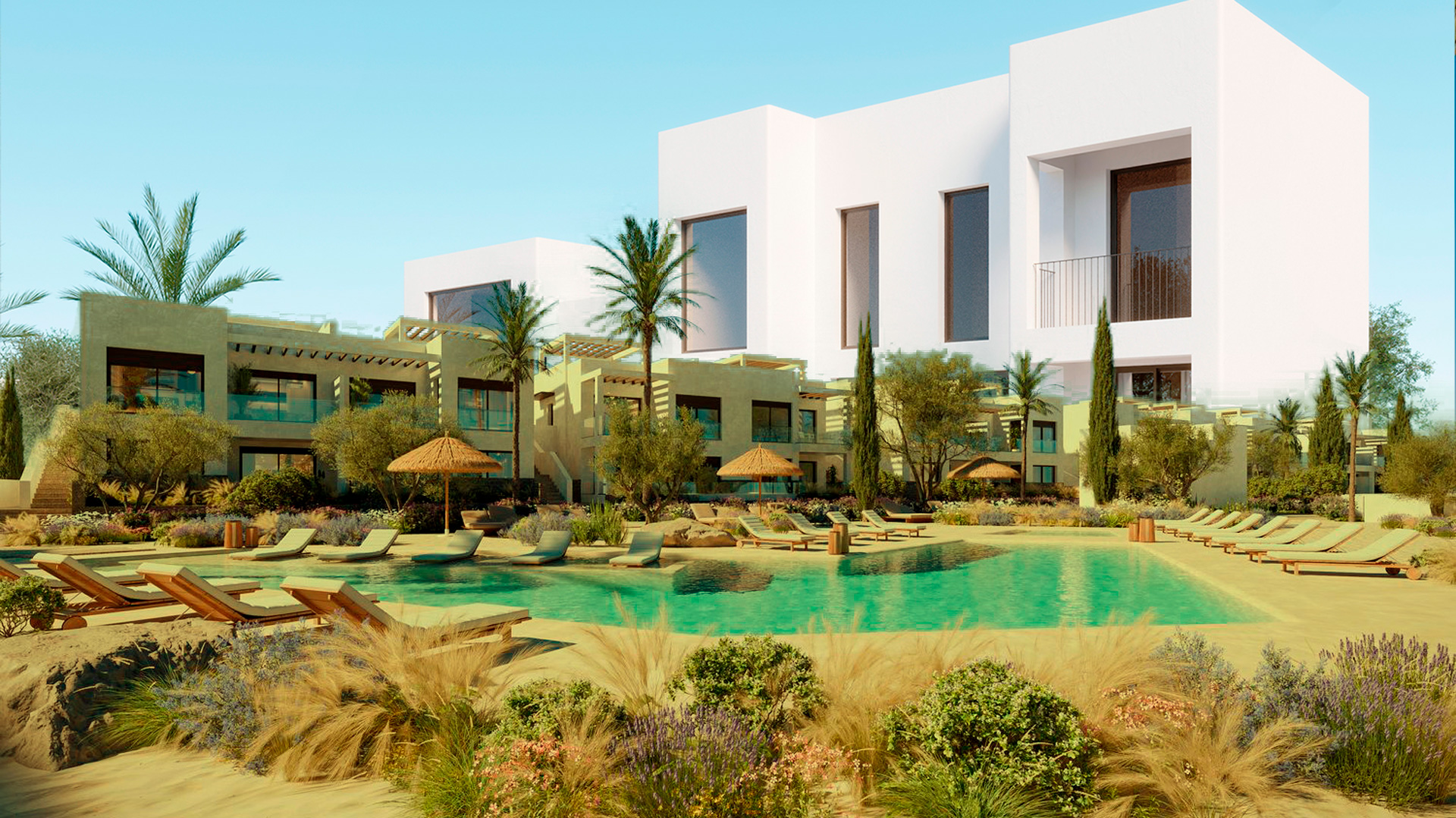 Viviendas del complejo Macenas Mediterranean Resort 