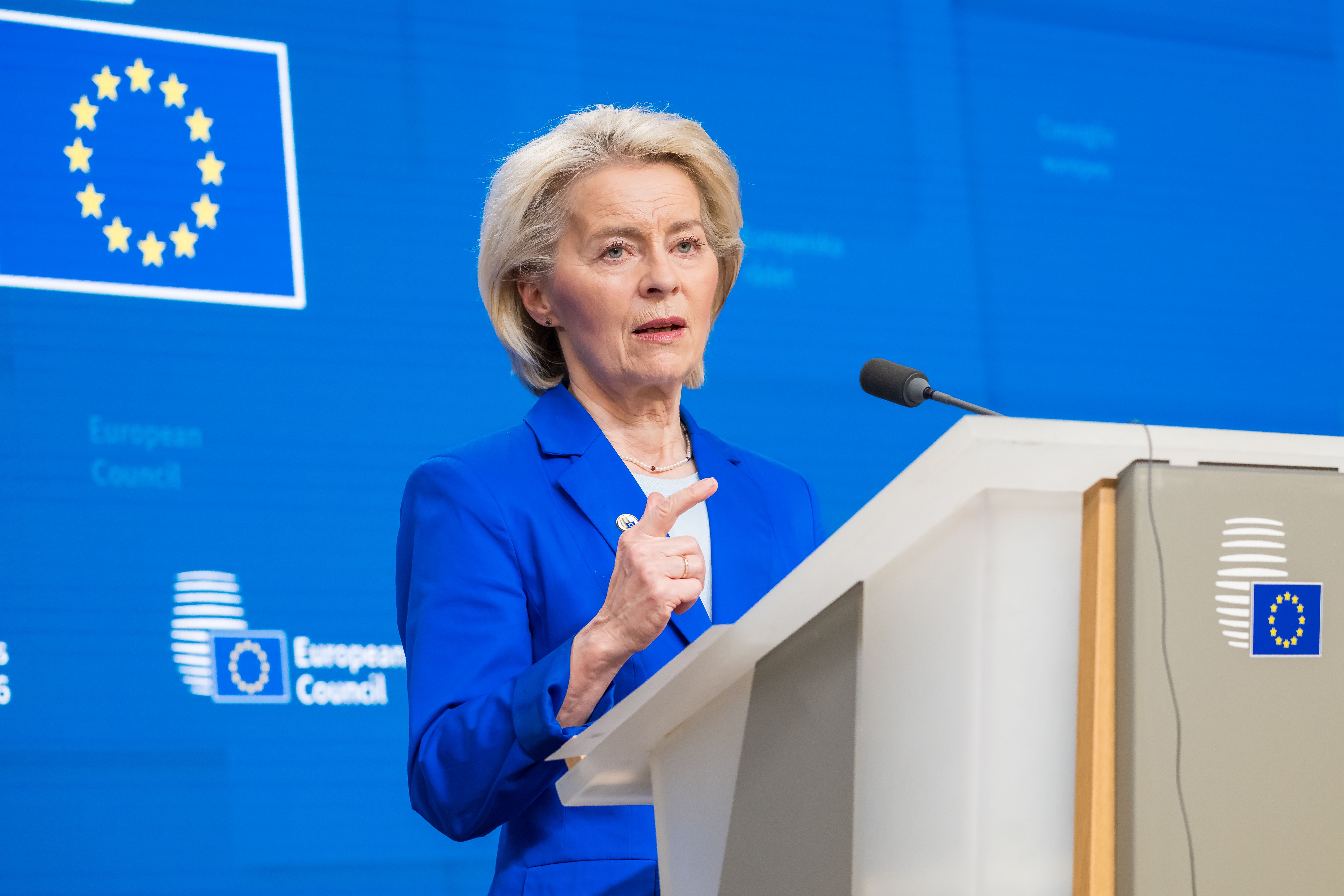 La presidenta de la Comisión Europea, Ursula von der Leyen