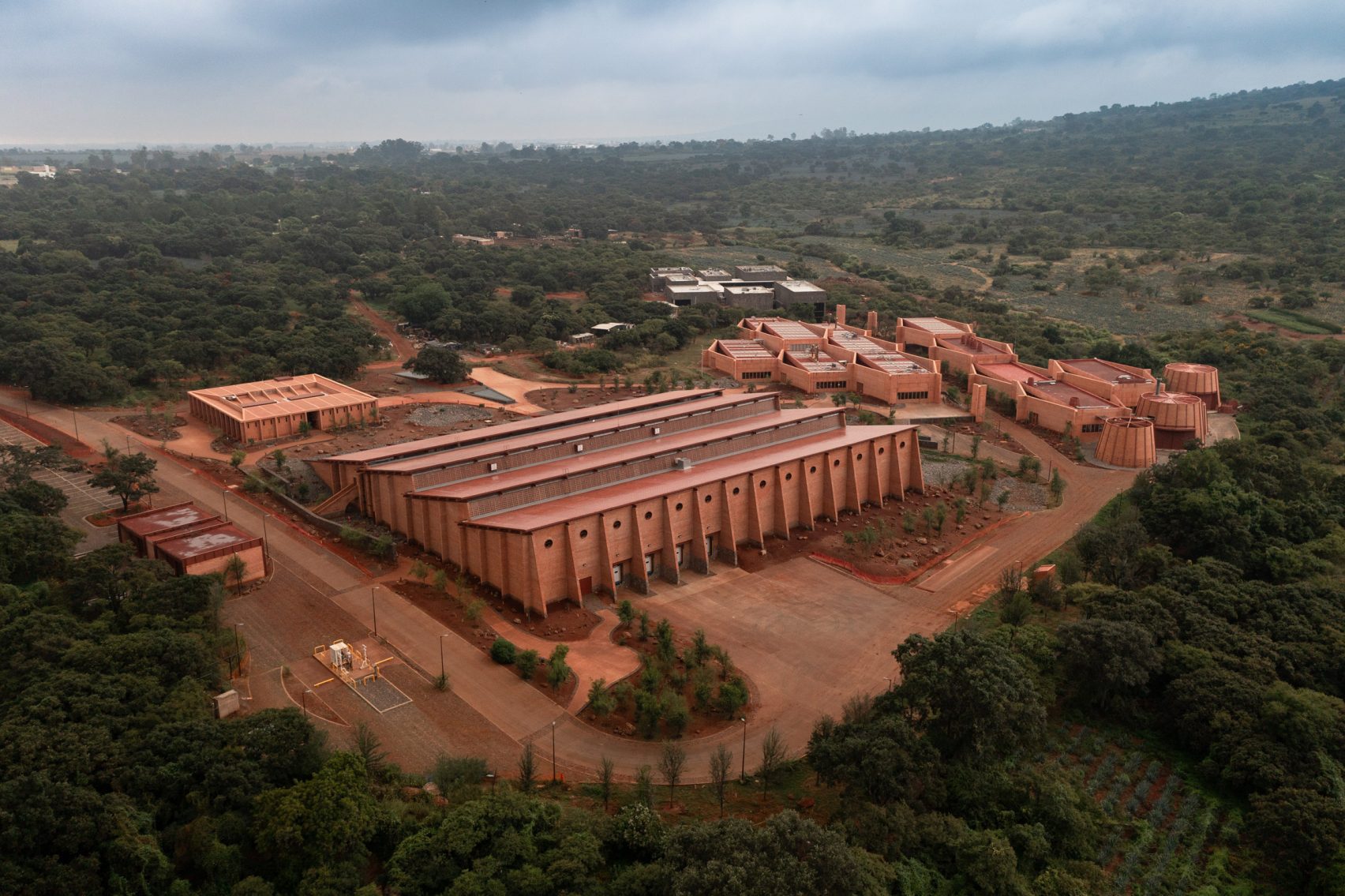 Complejo de La Hacienda, fabrica productora de tequila de la marca Clase Azul en Jalisco.