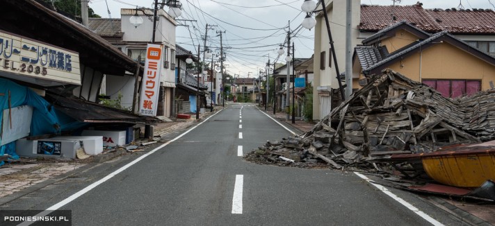 Un pueblo de la región de Fukushima después del accidente nuclear