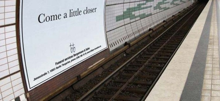 Anuncio en el metro