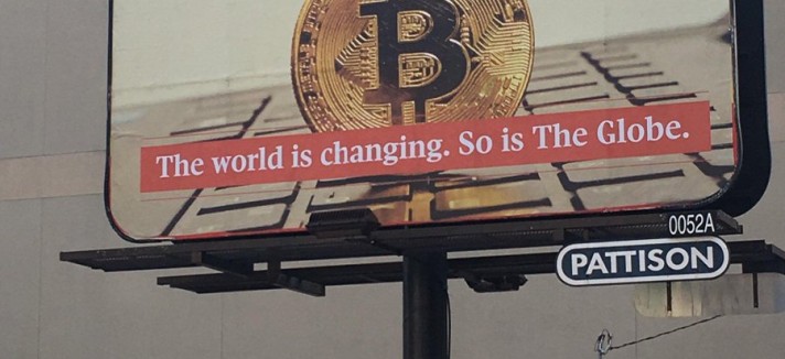 Anuncio de Bitcoin