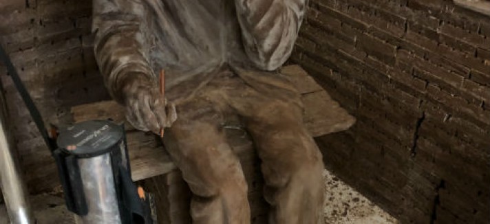 Escultura de chocolate