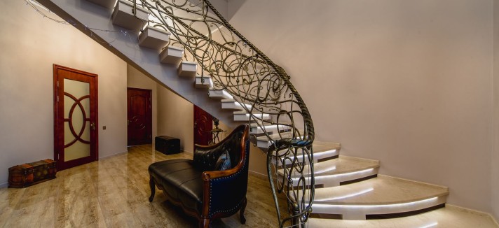Detalle de la escalera