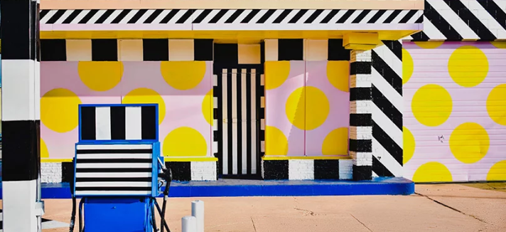 Un ejemplo de arte urbano modernista